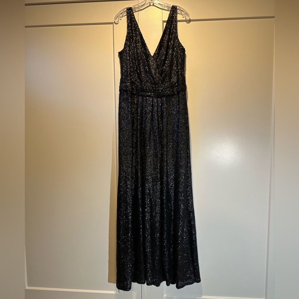 SORELLA VITA Black Sequin Maxi Dress